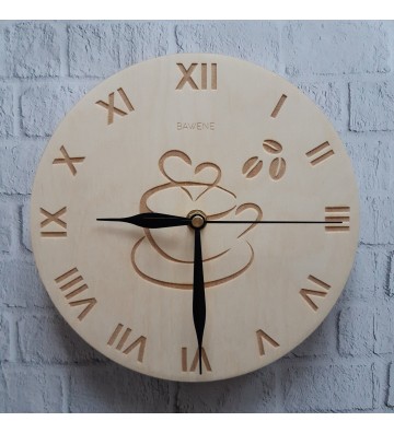 zegar z wizerunkiem kawy